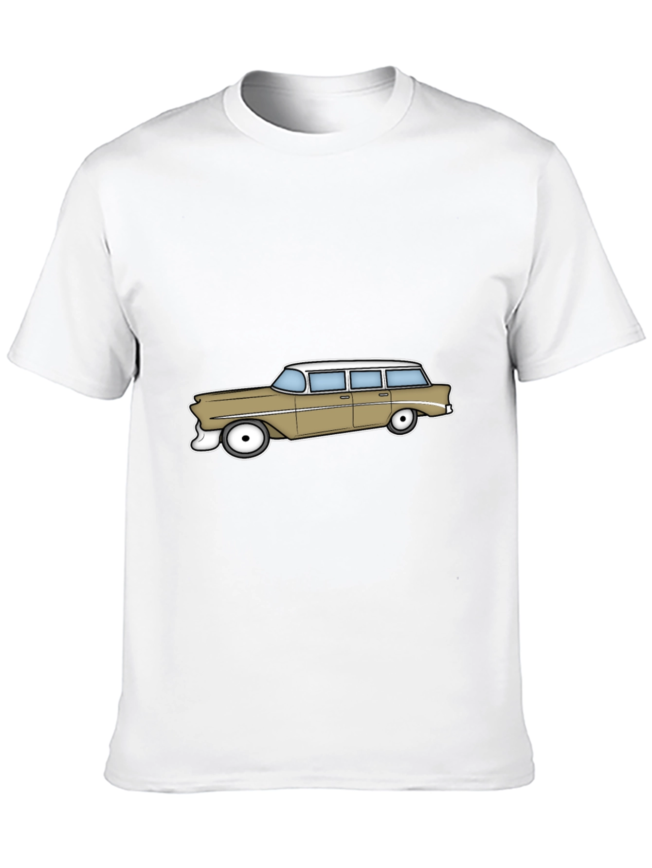 Retro Station Wagon Graphic Tee - Classic Car Style