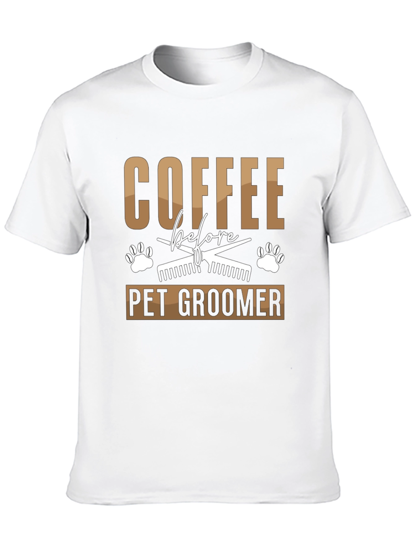 Coffee Before Pet Groomer Graphic Tee