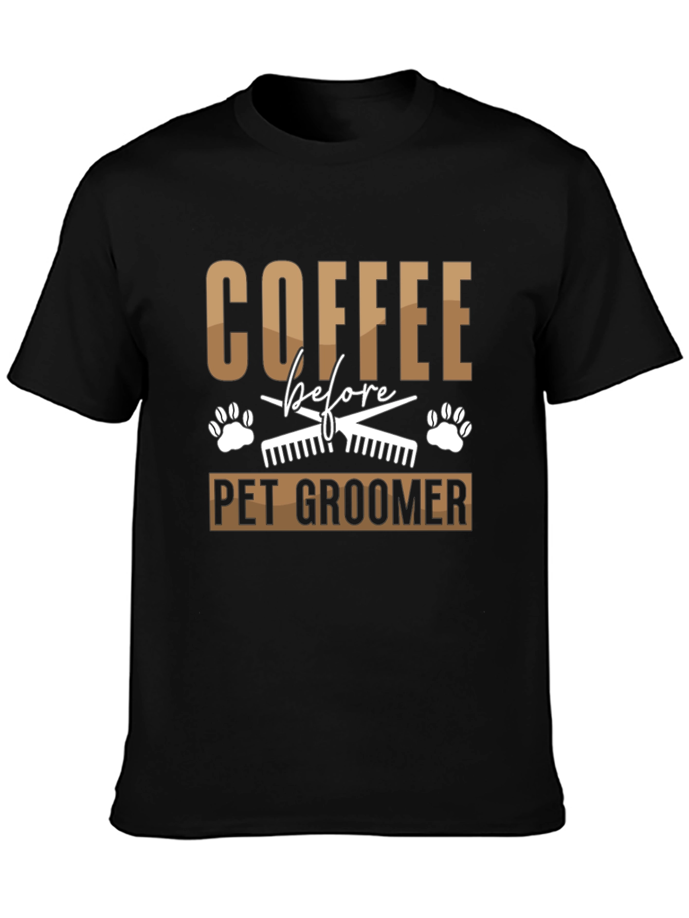 Coffee Before Pet Groomer Graphic Tee