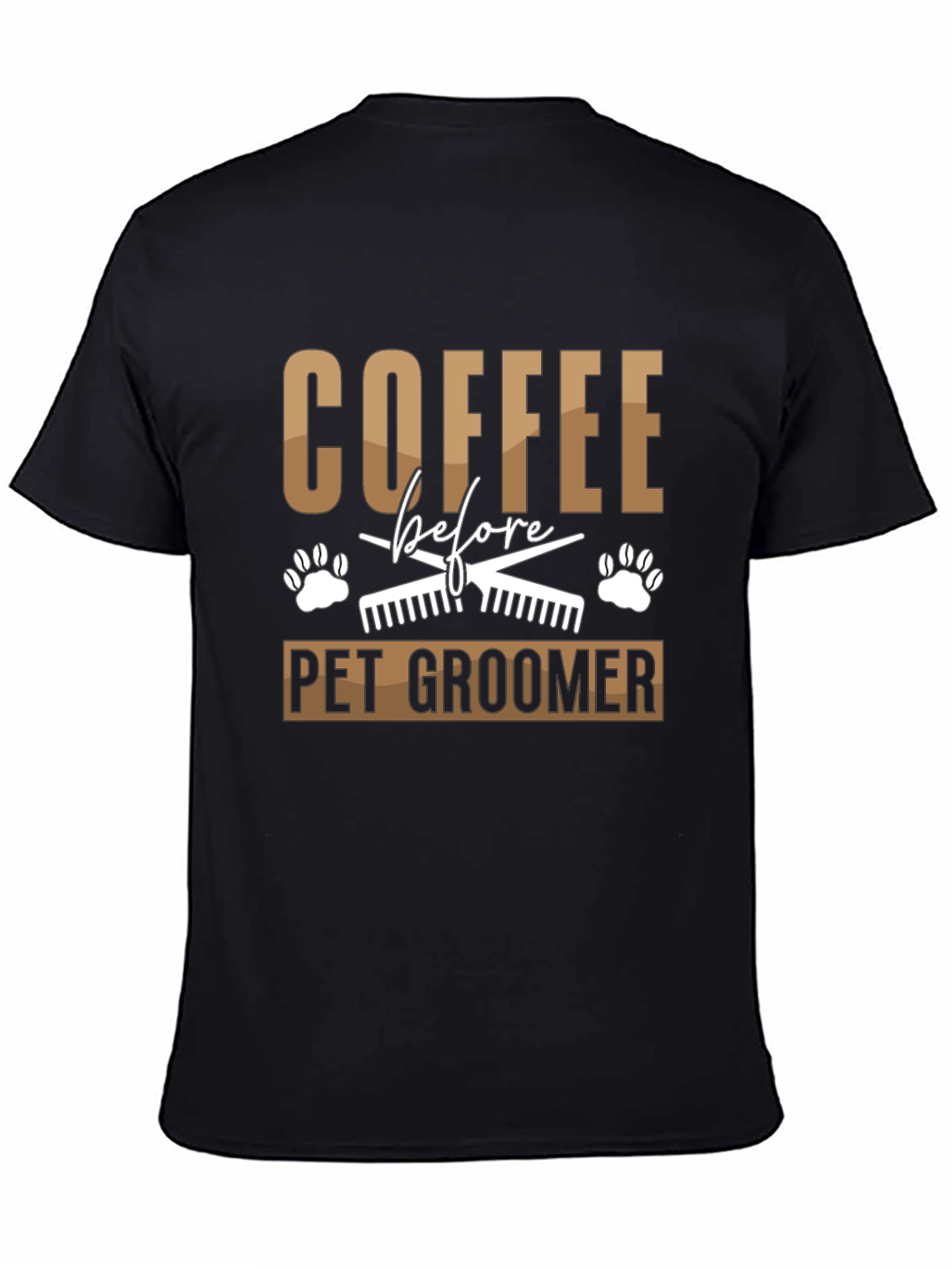 Coffee Before Pet Groomer Graphic Tee