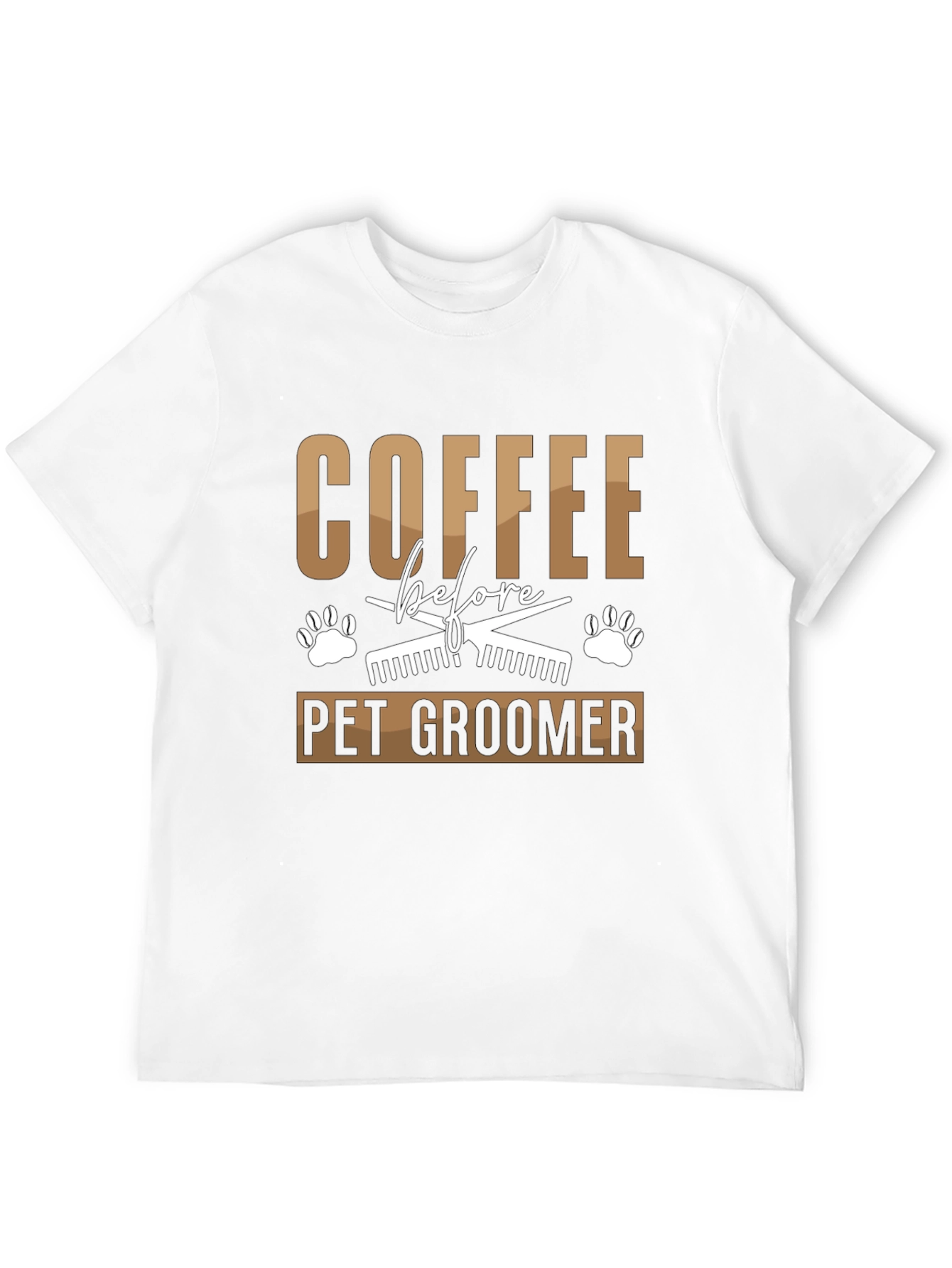 Coffee Before Pet Groomer Graphic Tee