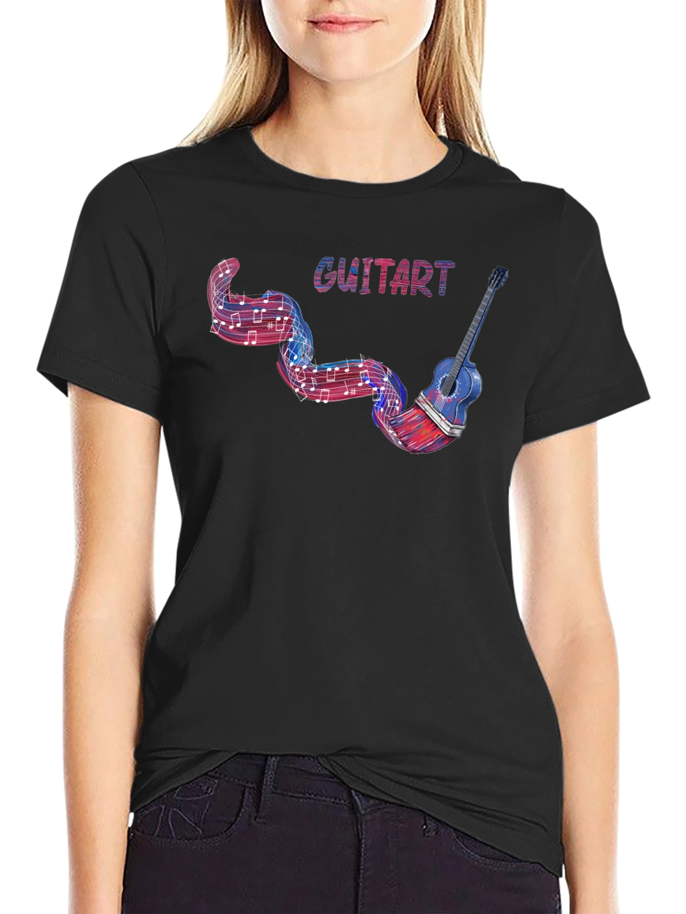 Guitar Music T-Shirt - Artsy Graphic Tee