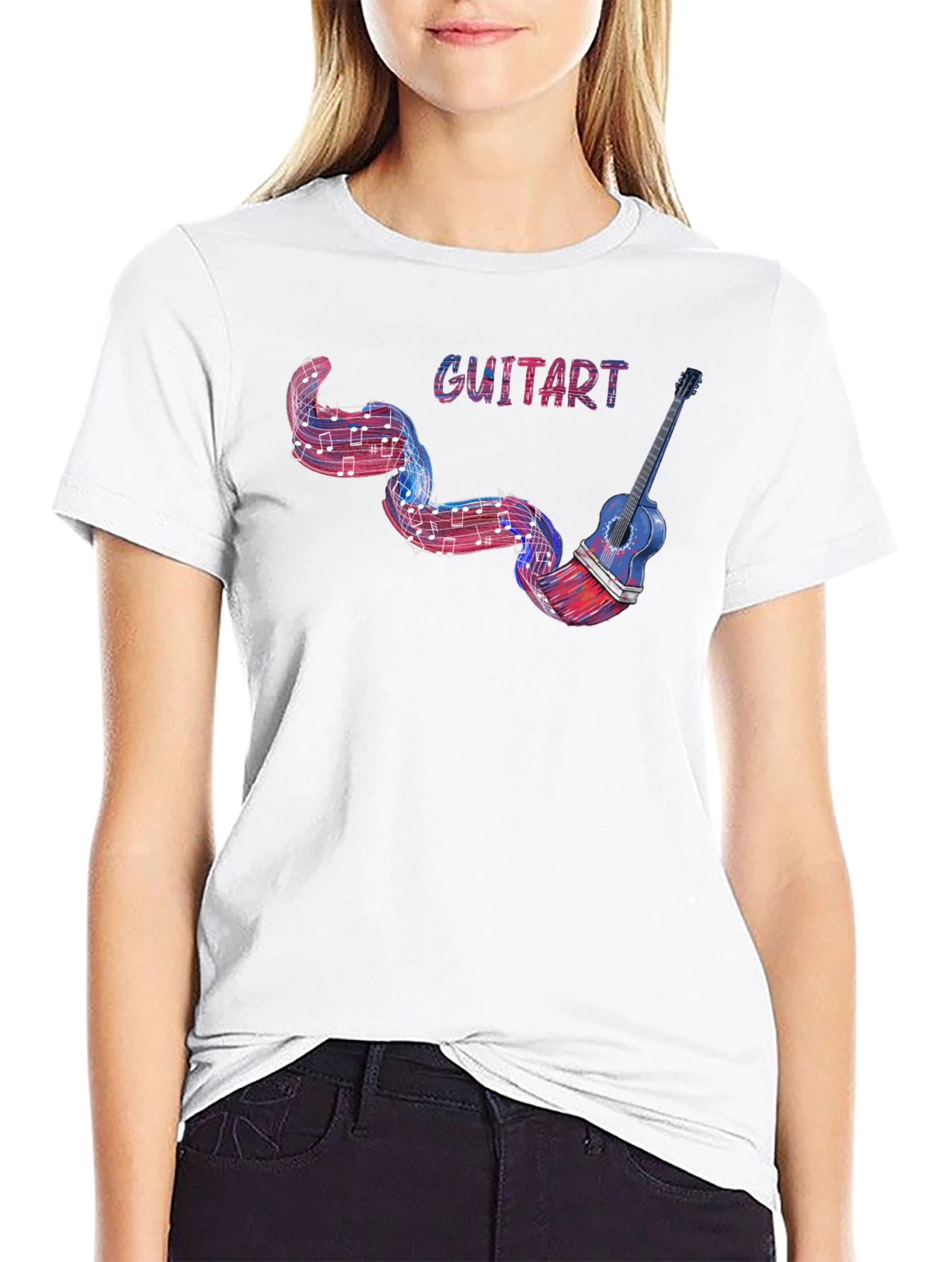 Guitar Music T-Shirt - Artsy Graphic Tee