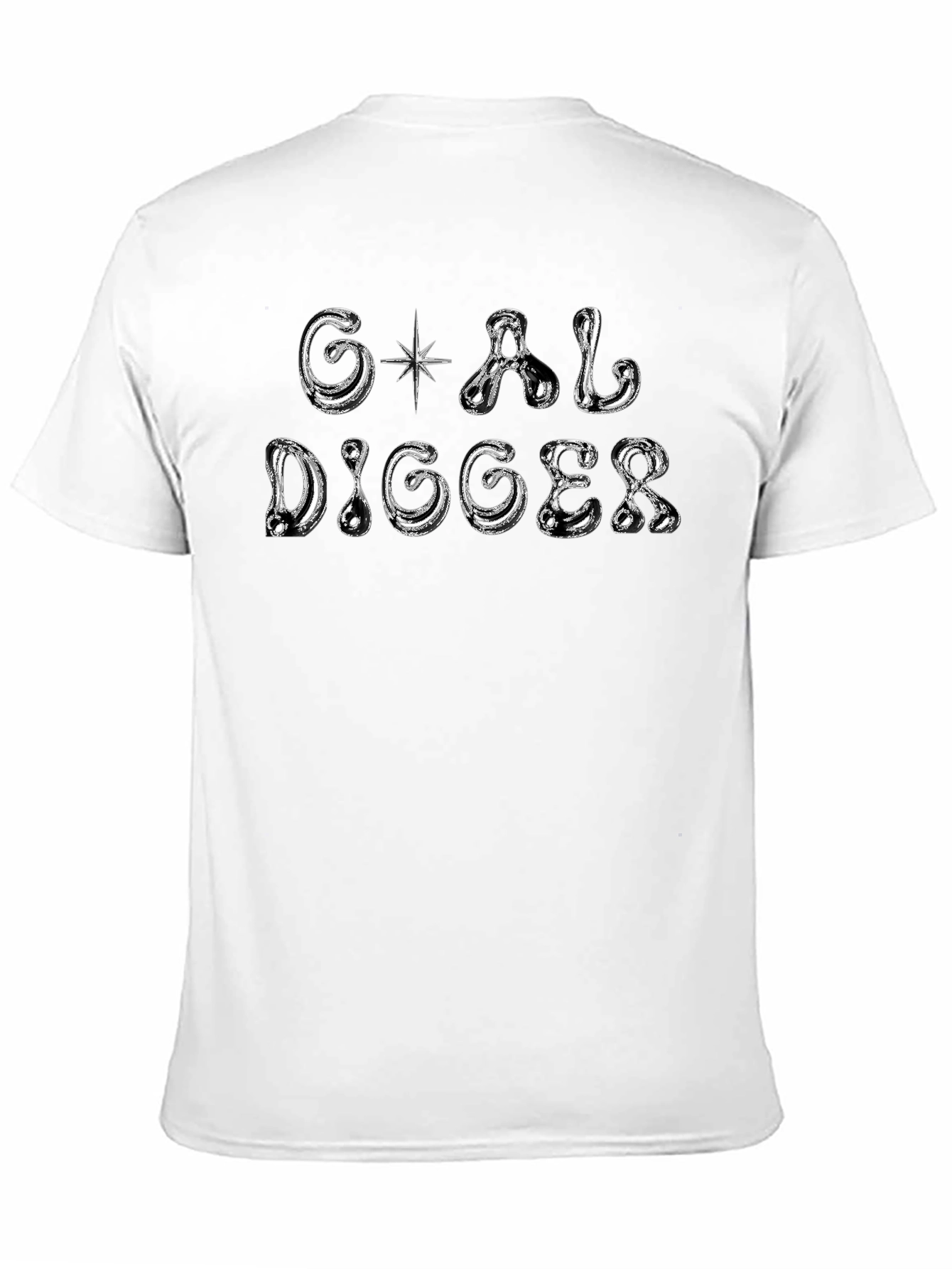 Goal Digger Graphic Print Black T-Shirt