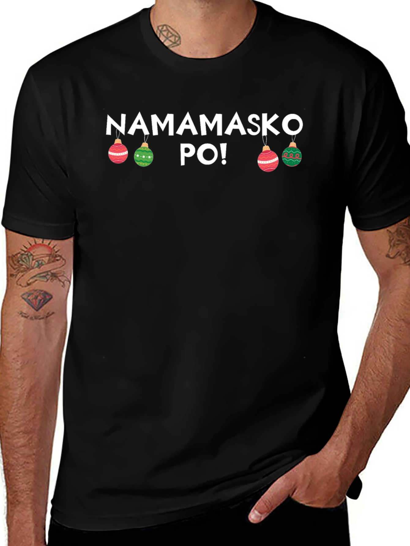 Namamasko Po! Festive Black T-Shirt