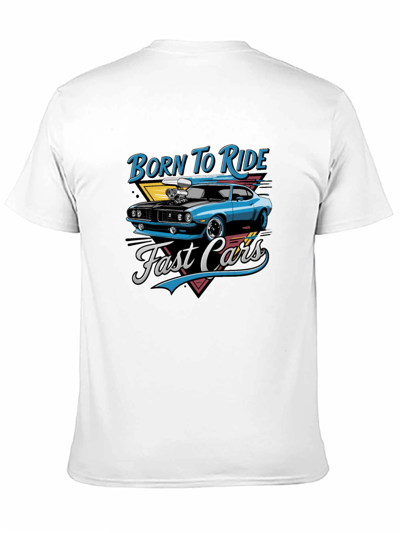 Born to Ride Fast Cars Graphic T-Shirt