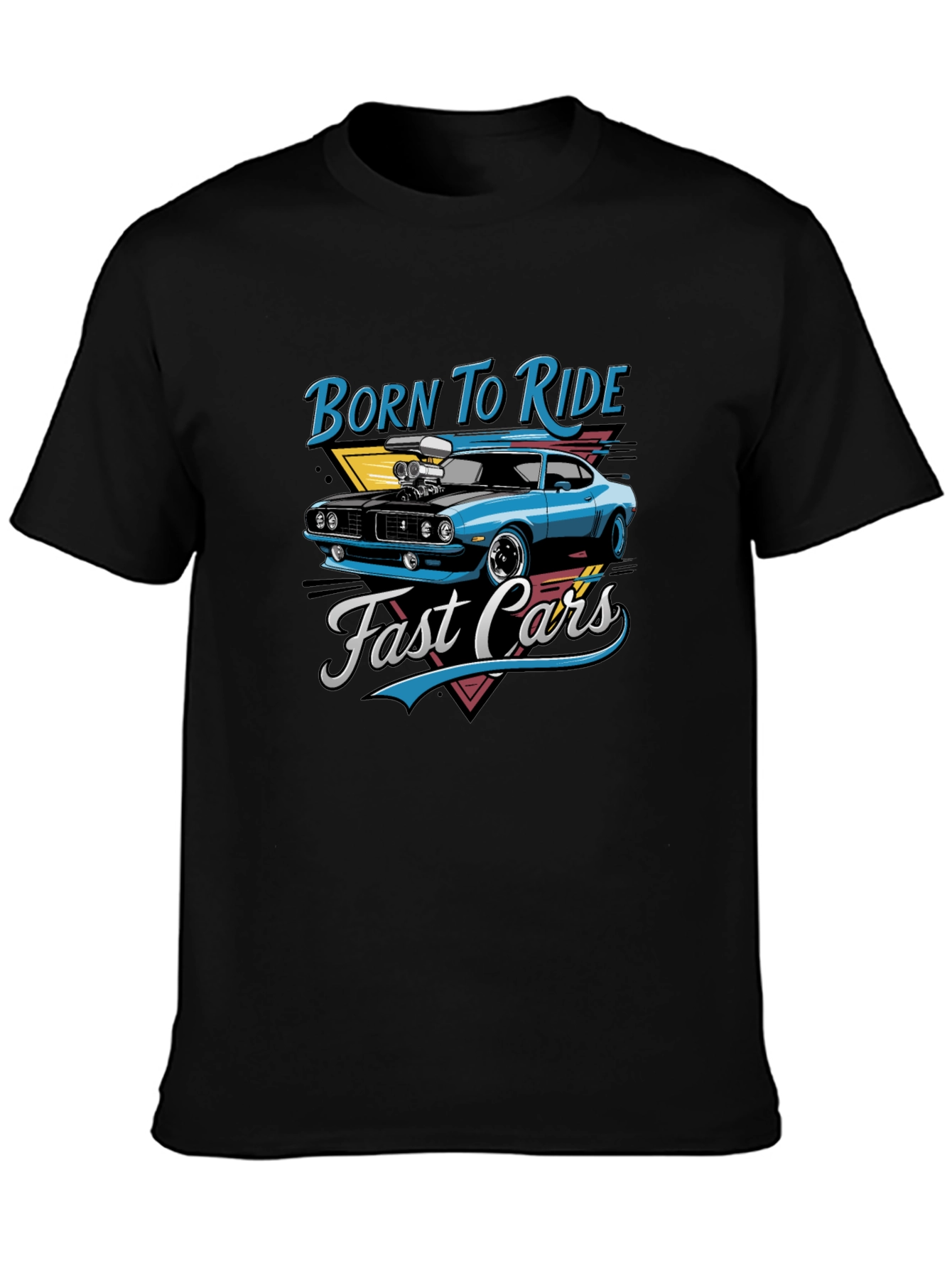 Born to Ride Fast Cars Graphic T-Shirt