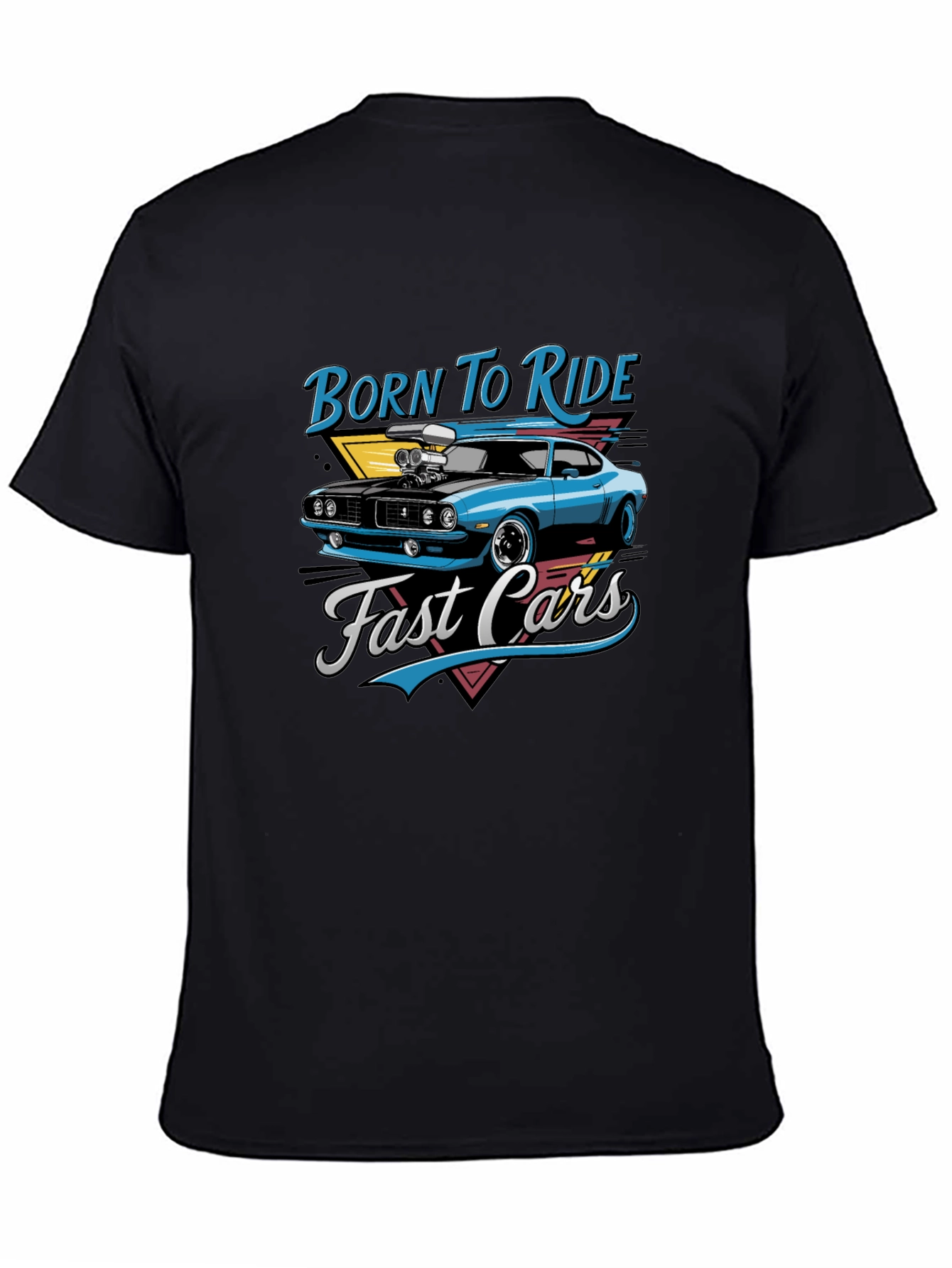 Born to Ride Fast Cars Graphic T-Shirt