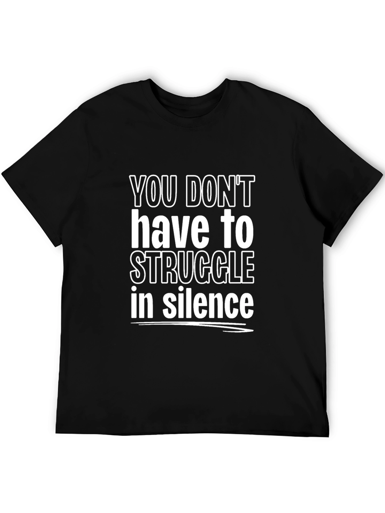 Motivational Graphic Tee - Struggle in Silence