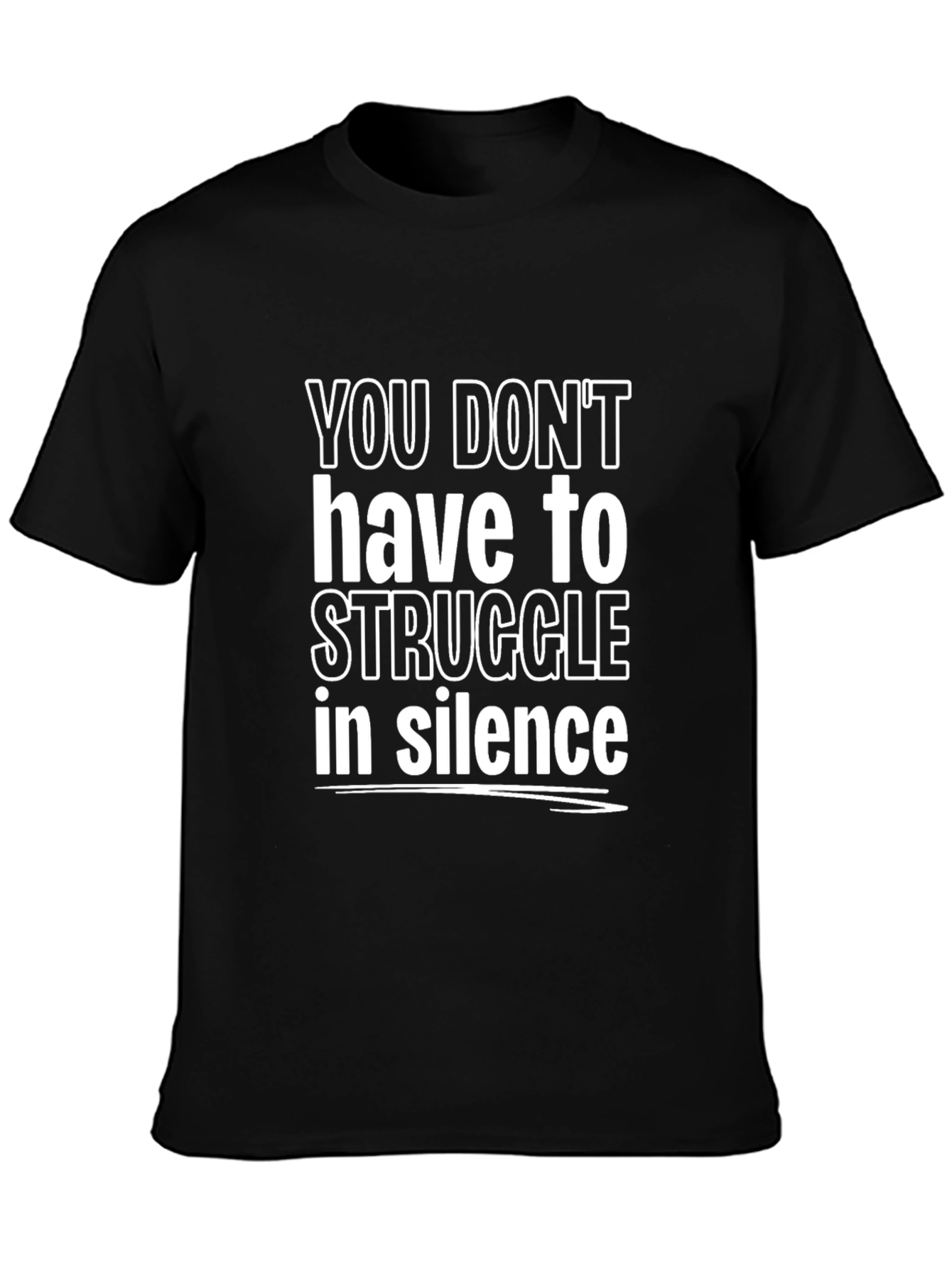Motivational Graphic Tee - Struggle in Silence
