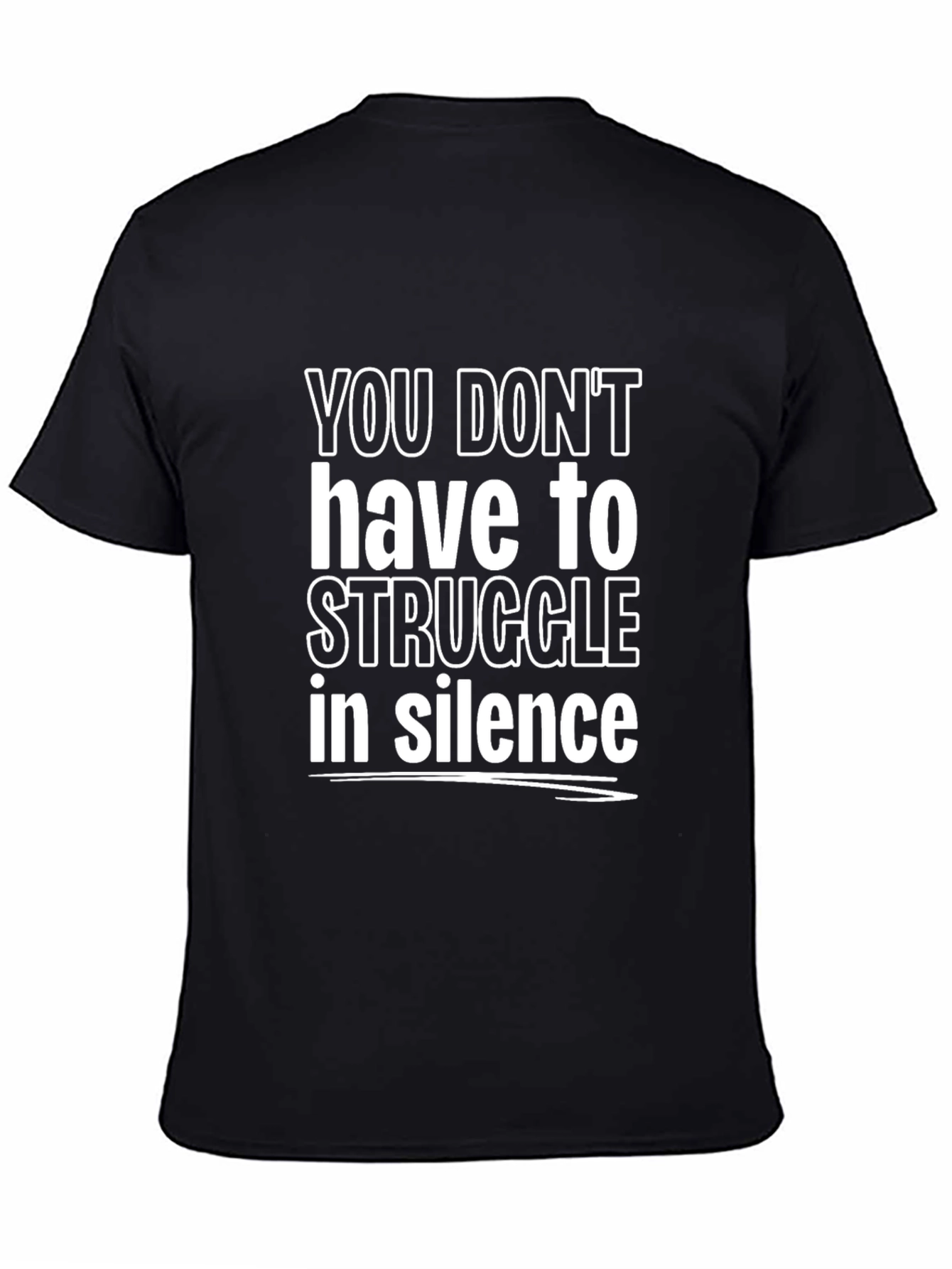 Motivational Graphic Tee - Struggle in Silence