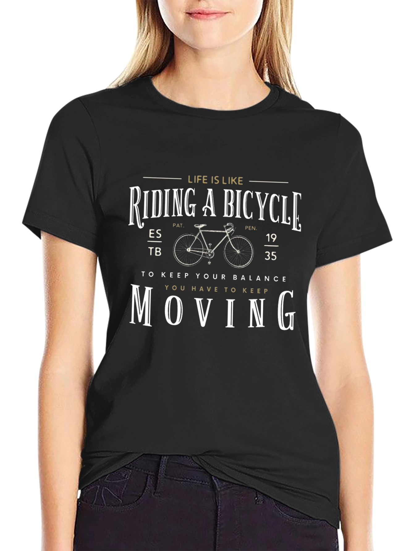 Life is Like Riding A Bicycle Graphic Tee