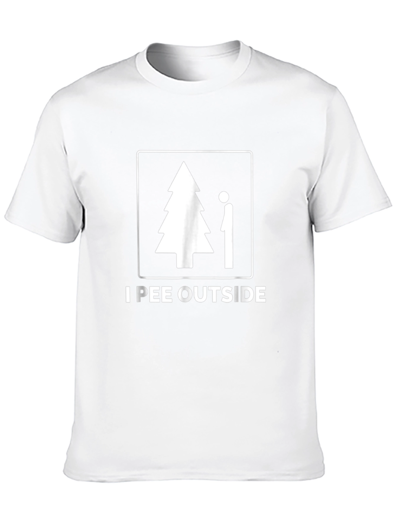 I Pee Outside T-Shirt - Humorous Graphic Tee
