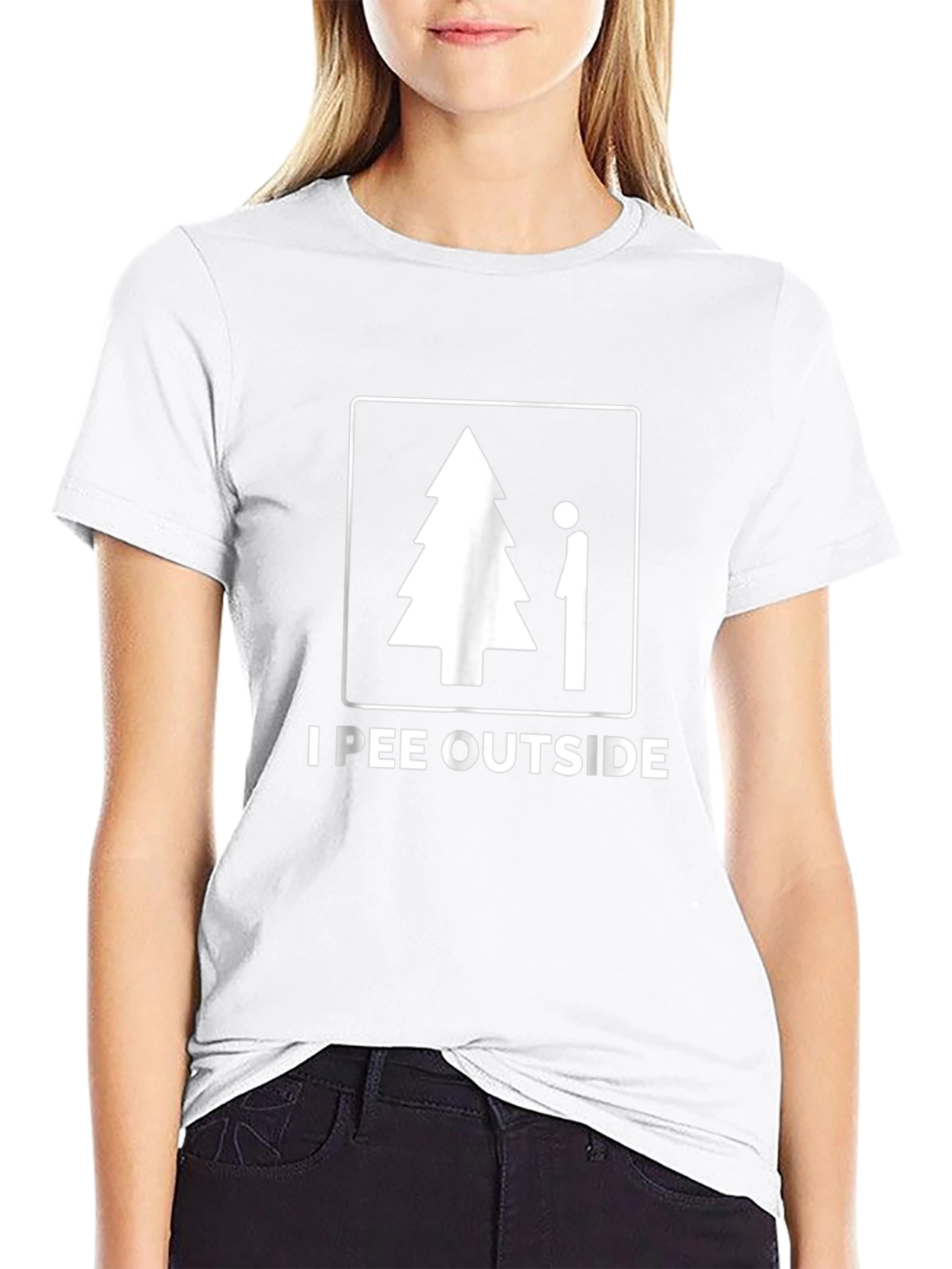 I Pee Outside T-Shirt - Humorous Graphic Tee