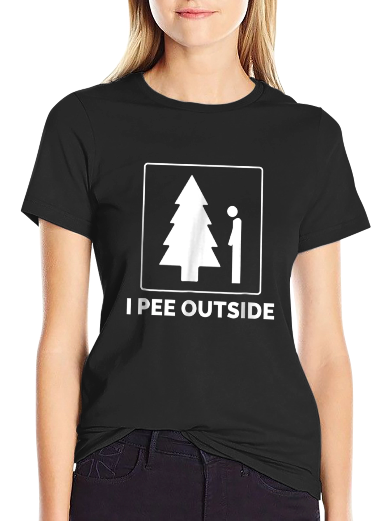 I Pee Outside T-Shirt - Humorous Graphic Tee