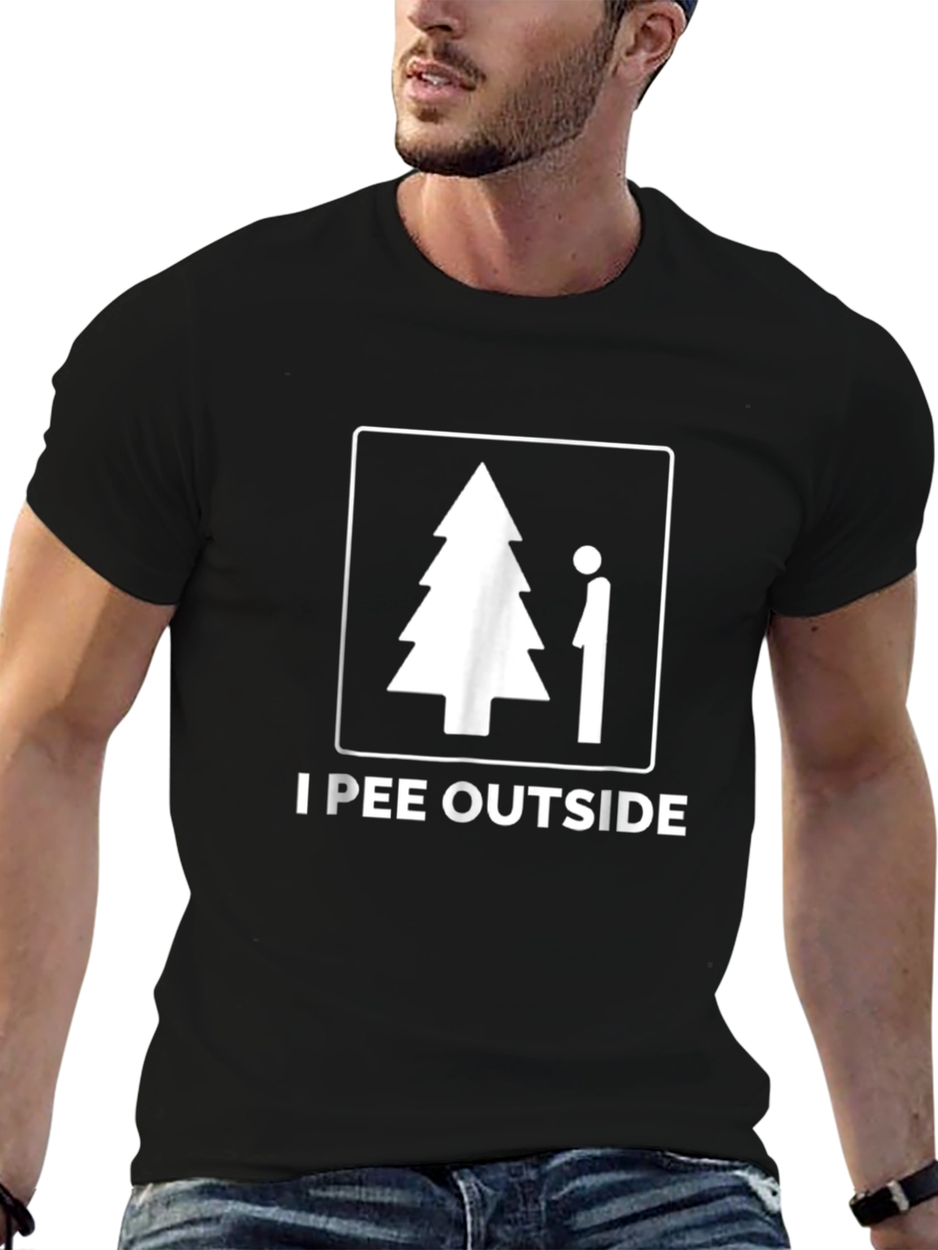I Pee Outside T-Shirt - Humorous Graphic Tee