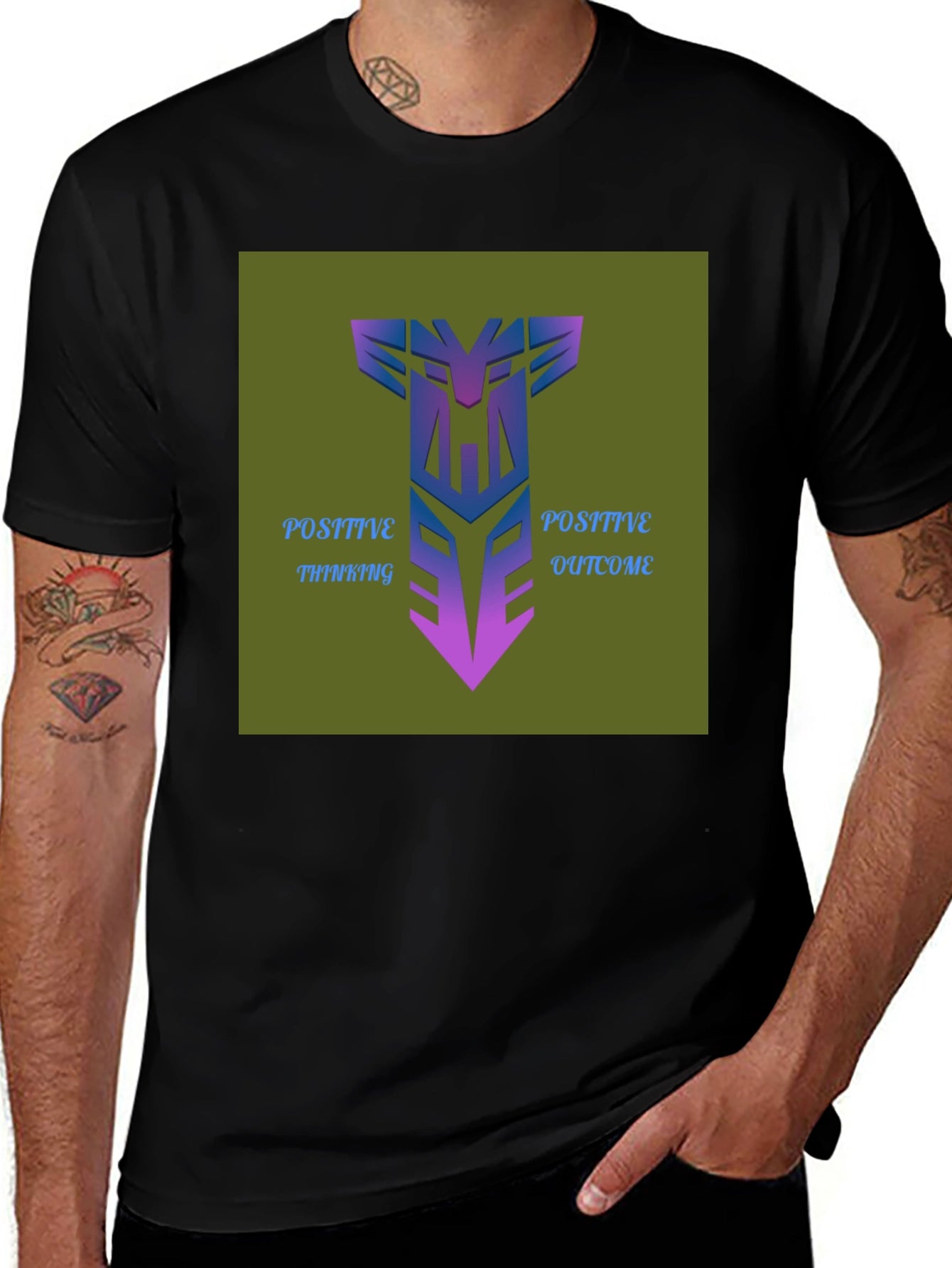 Positive Thinking Outcome Graphic Tee