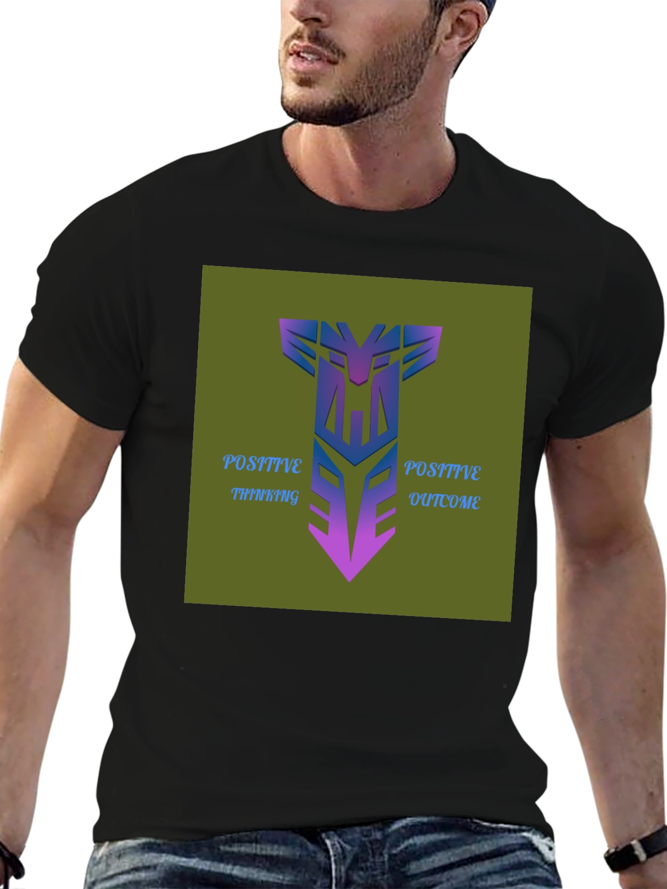 Positive Thinking Outcome Graphic Tee