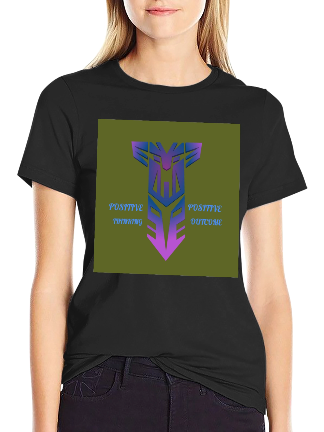 Positive Thinking Outcome Graphic Tee
