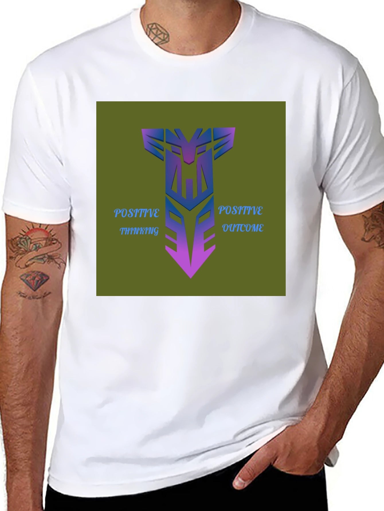 Positive Thinking Outcome Graphic Tee
