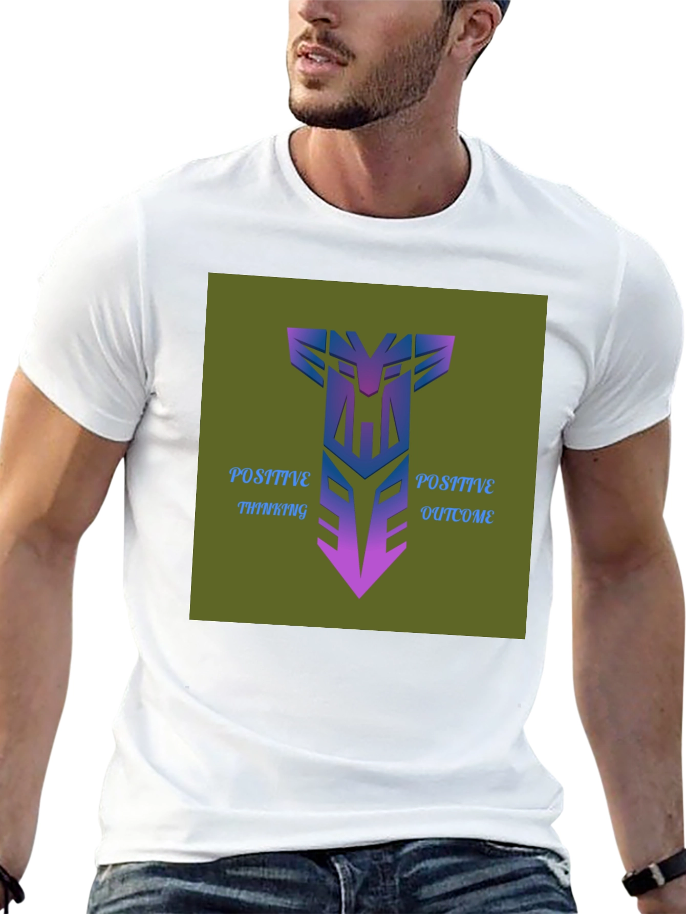 Positive Thinking Outcome Graphic Tee