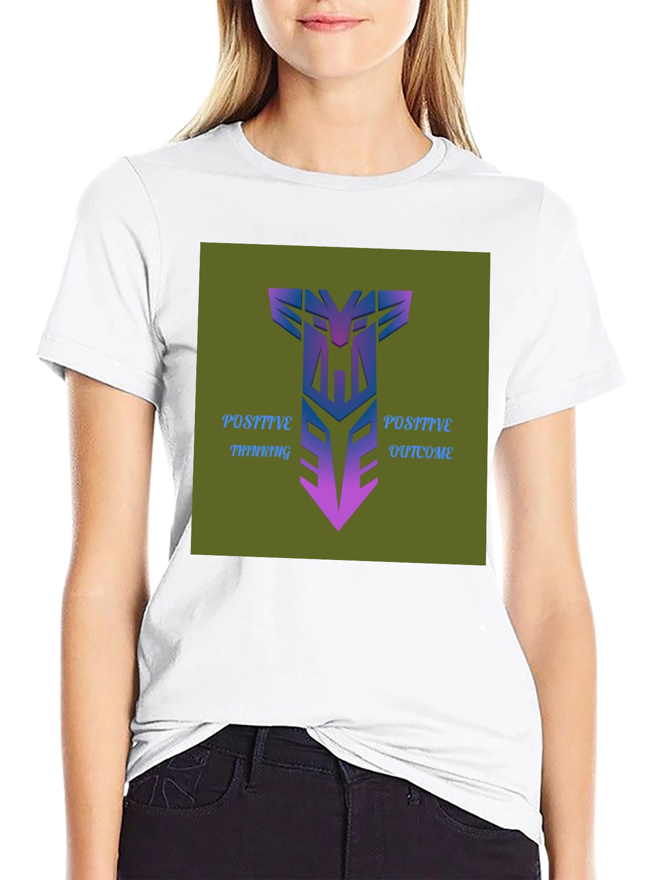 Positive Thinking Outcome Graphic Tee