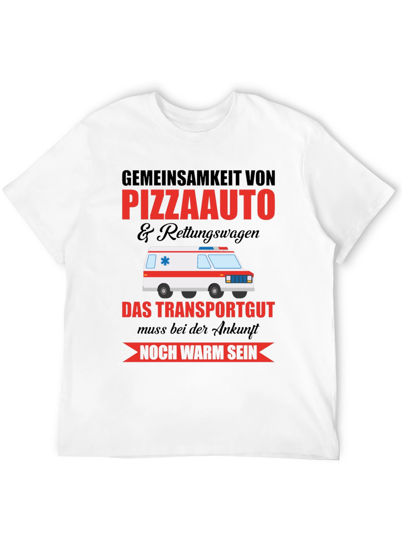 Pizza Ambulance Humor T-Shirt