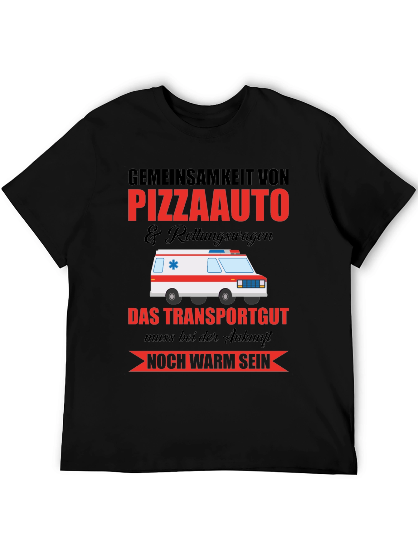 Pizza Ambulance Humor T-Shirt