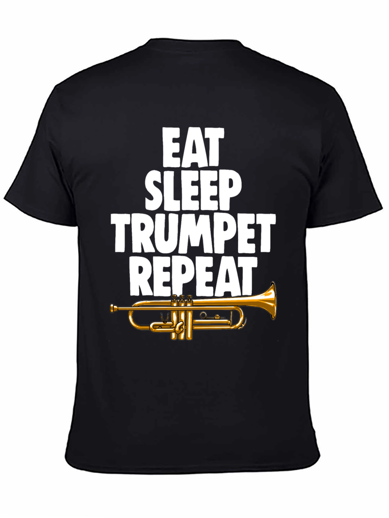 Eat Sleep Trumpet Repeat Graphic Tee