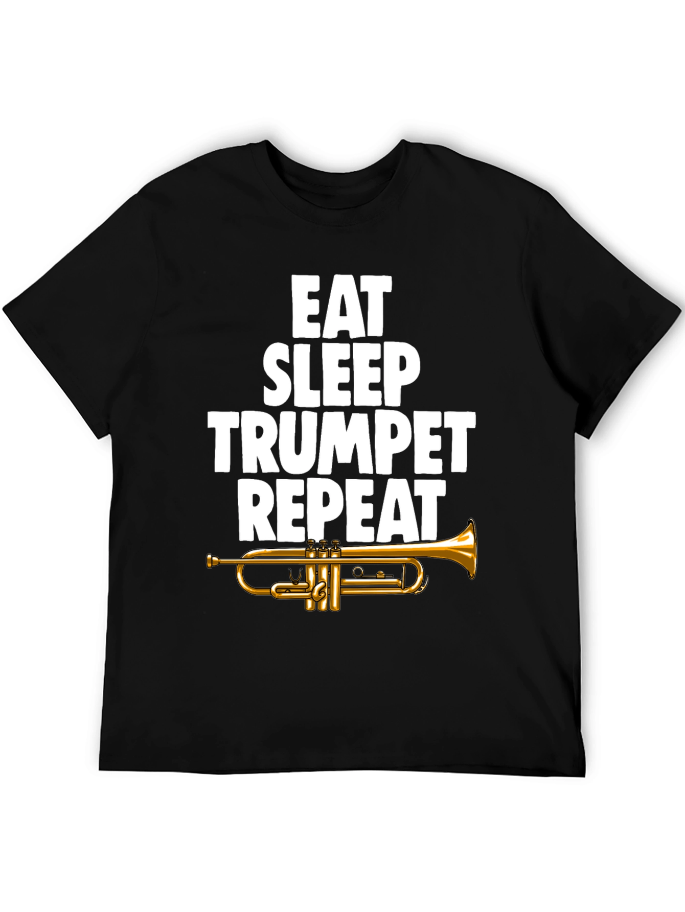 Eat Sleep Trumpet Repeat Graphic Tee