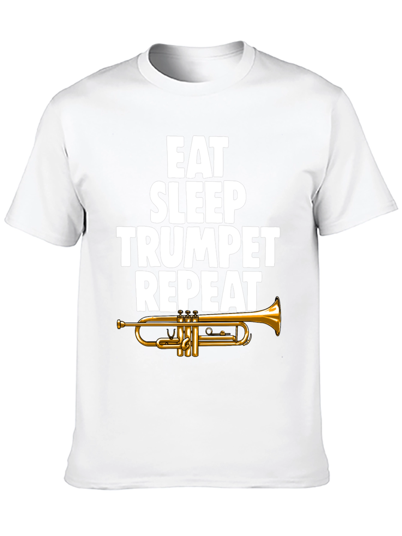 Eat Sleep Trumpet Repeat Graphic Tee