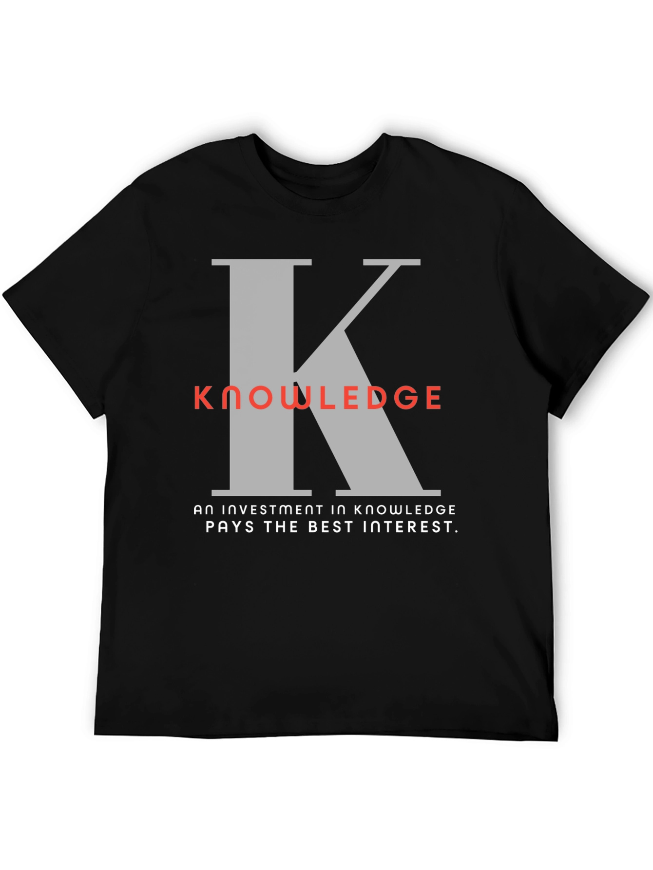Knowledge Investment Graphic T-Shirt
