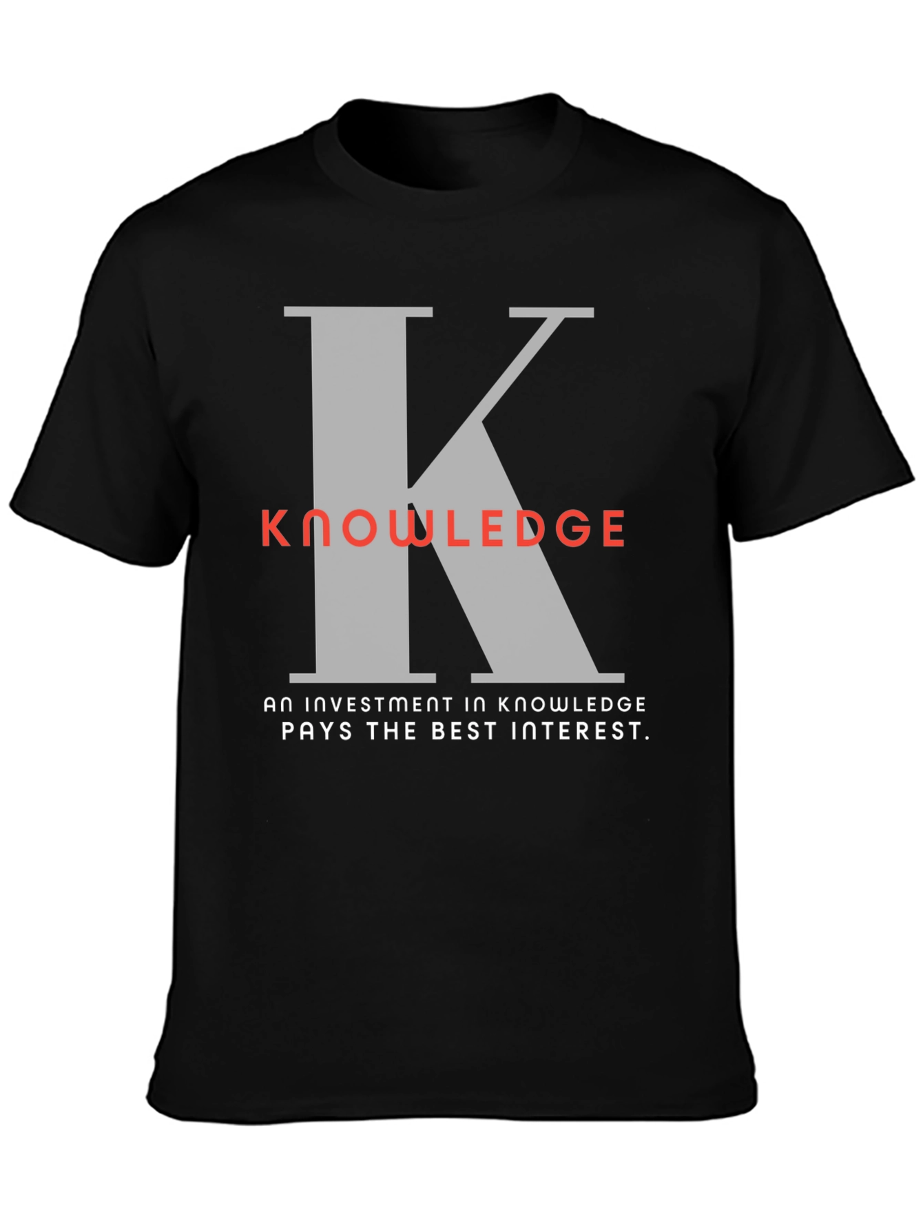 Knowledge Investment Graphic T-Shirt