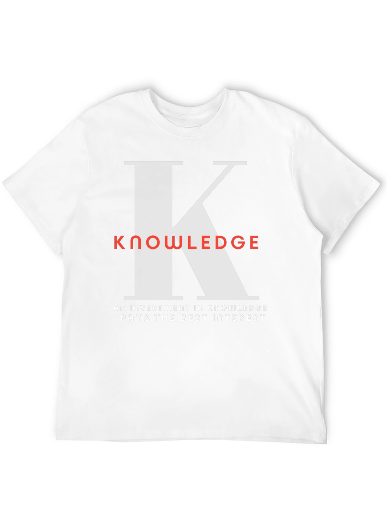 Knowledge Investment Graphic T-Shirt