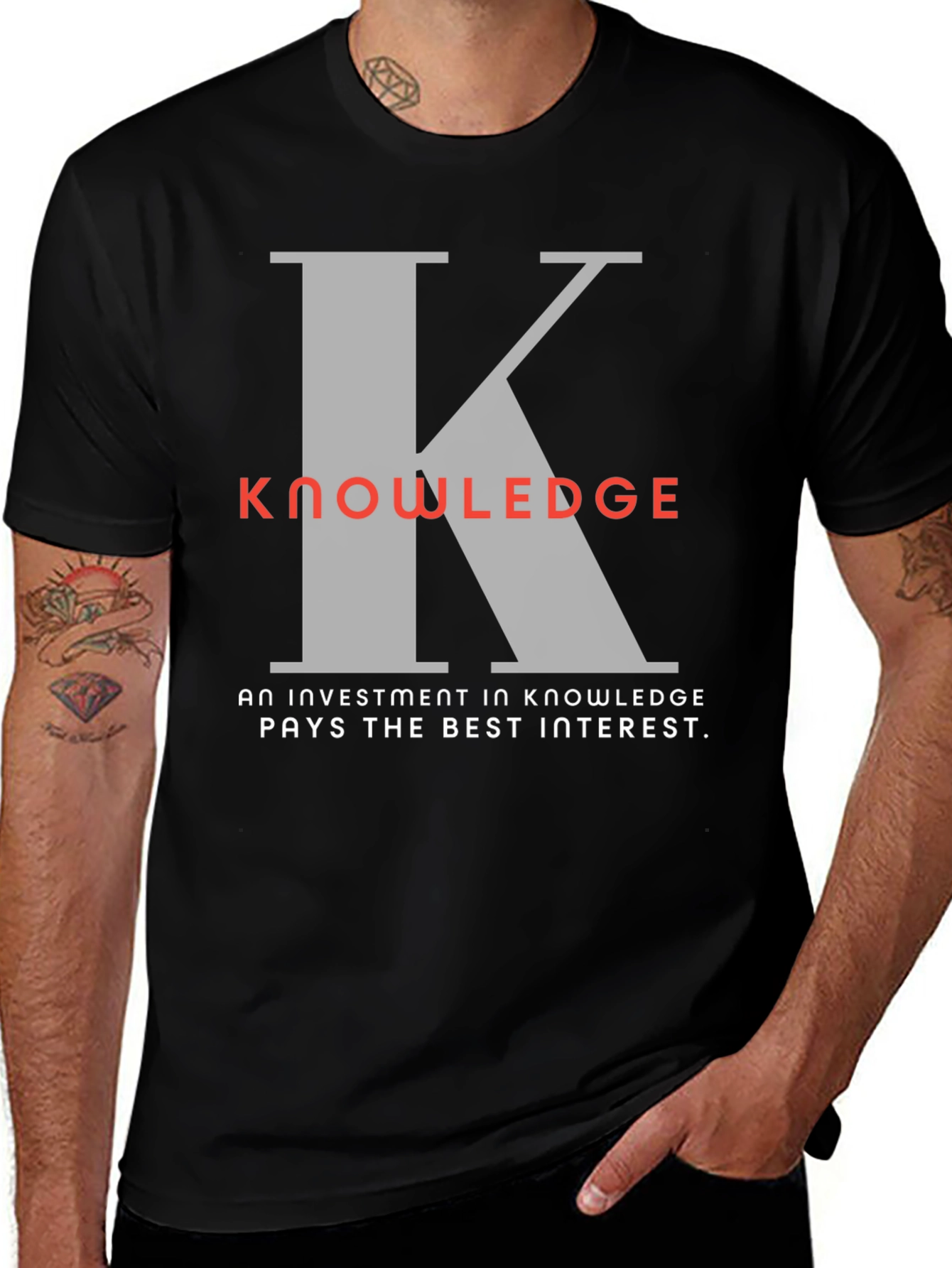 Knowledge Investment Graphic T-Shirt