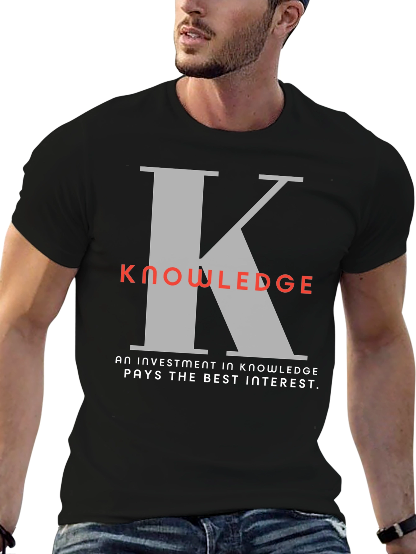 Knowledge Investment Graphic T-Shirt