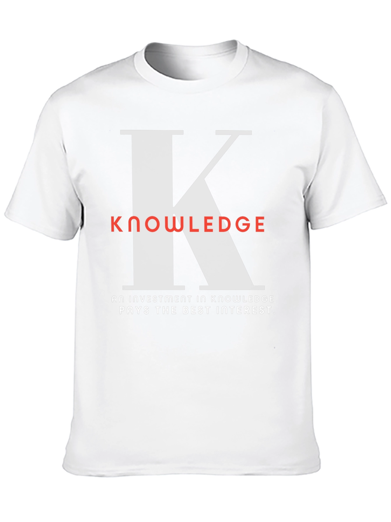 Knowledge Investment Graphic T-Shirt