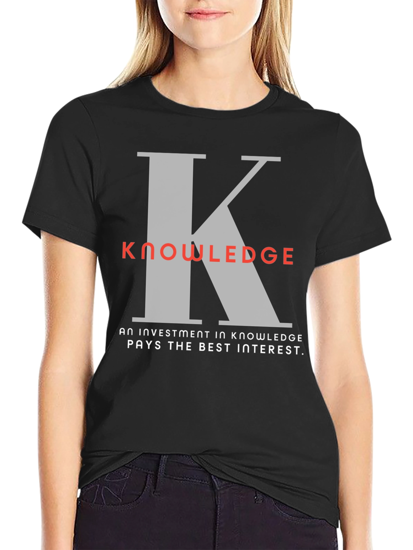 Knowledge Investment Graphic T-Shirt