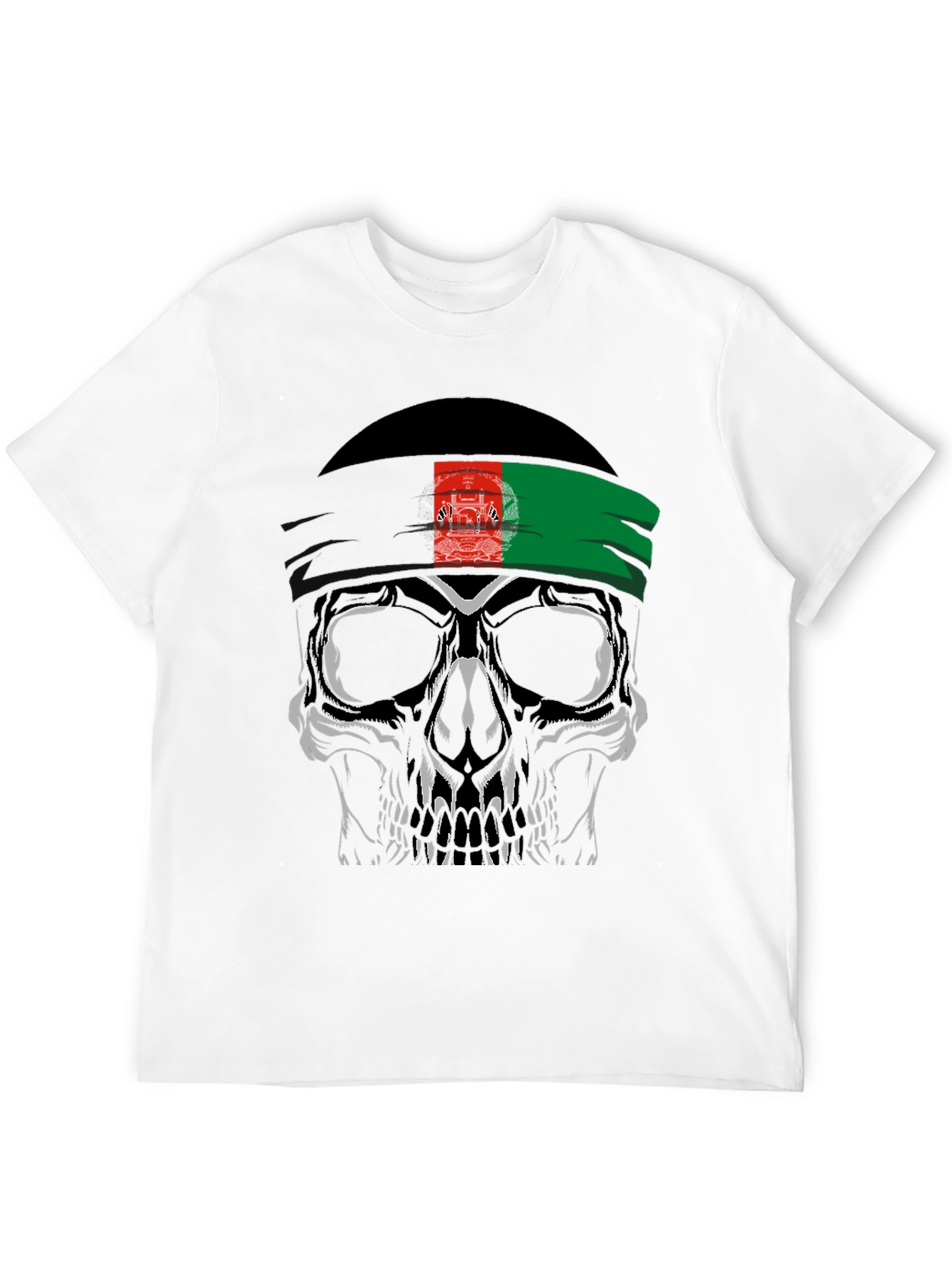 Skull Afghanistan Flag T-Shirt