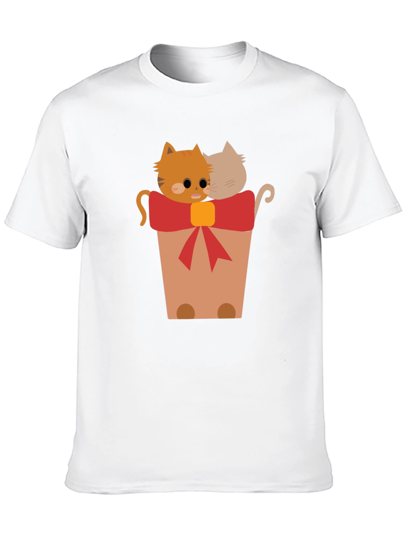 Cute Cats in a Pot Graphic T-Shirt