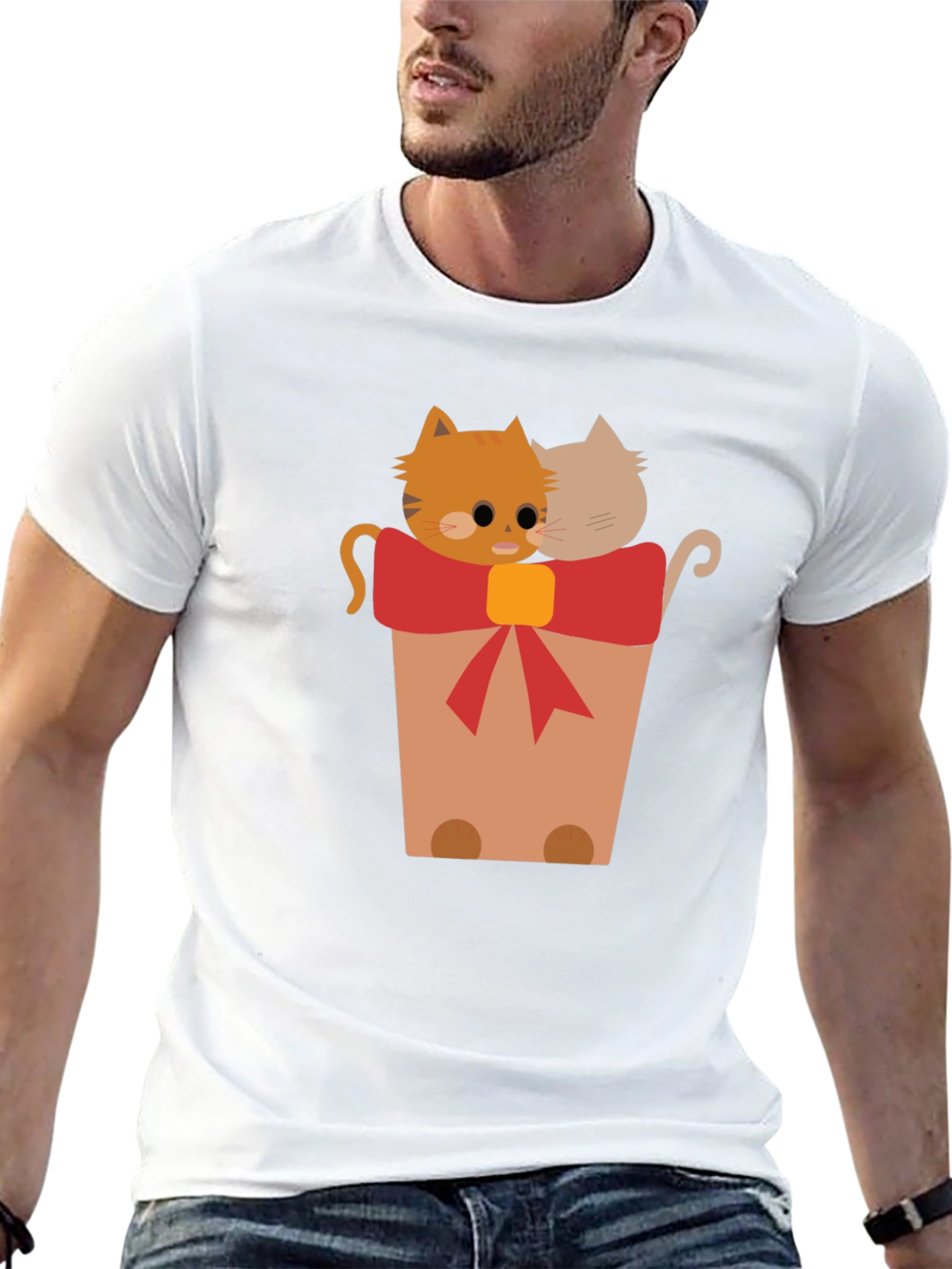 Cute Cats in a Pot Graphic T-Shirt