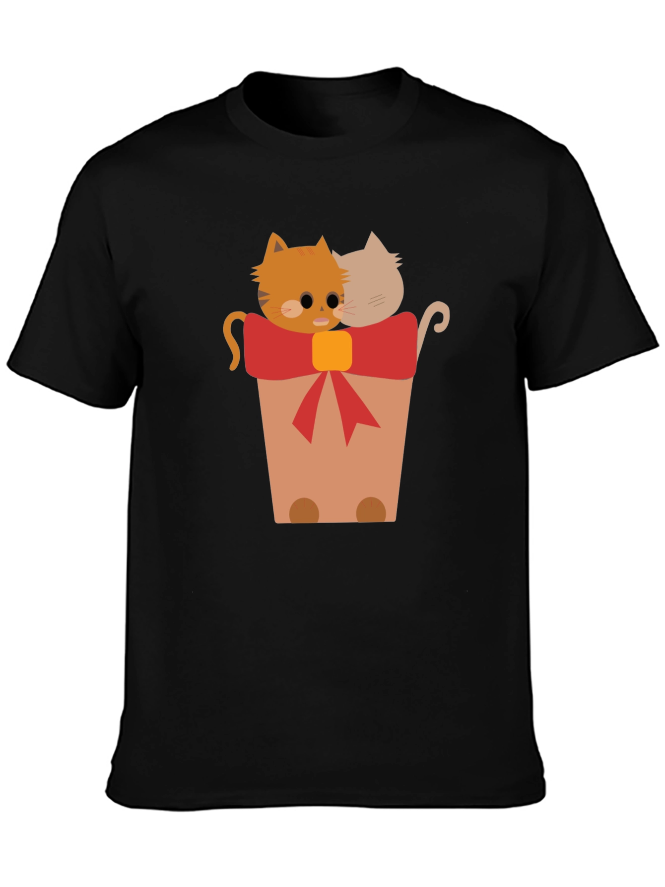 Cute Cats in a Pot Graphic T-Shirt