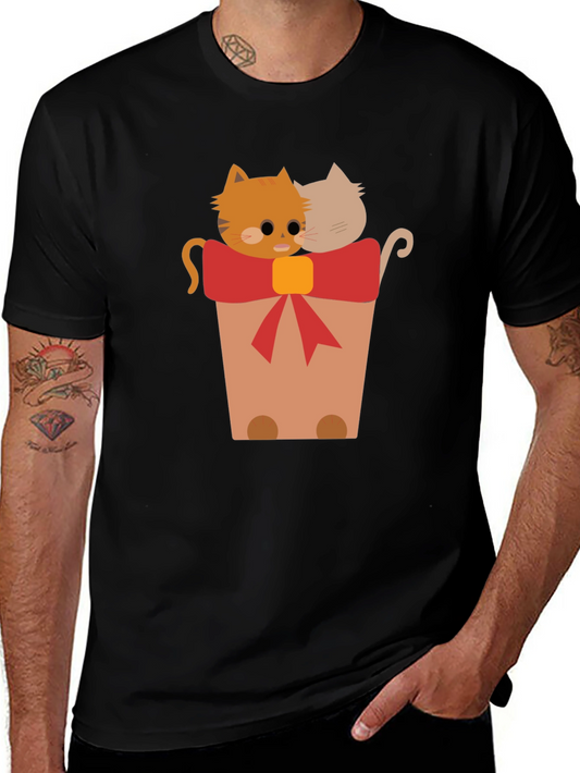 Cute Cats in a Pot Graphic T-Shirt