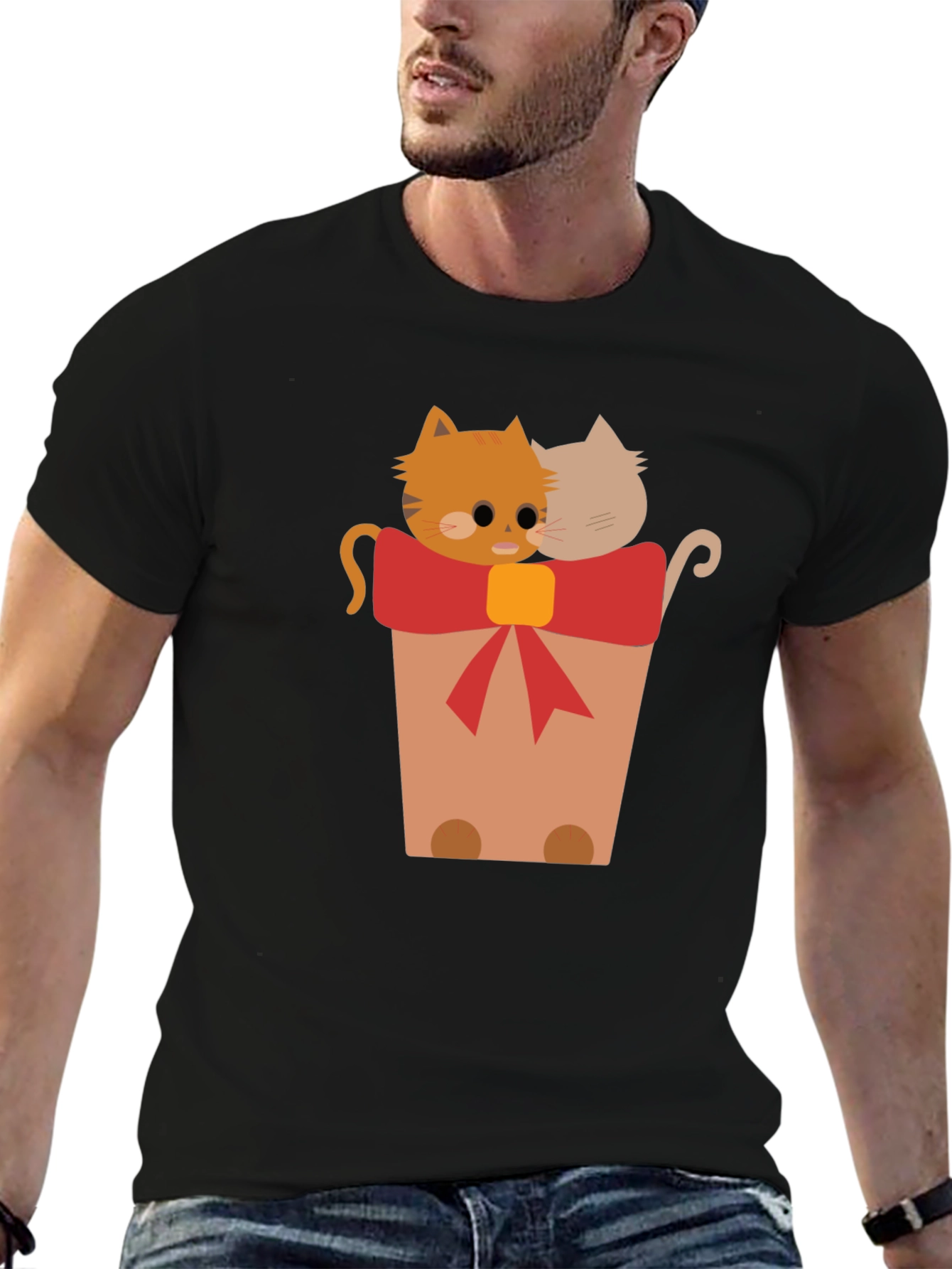 Cute Cats in a Pot Graphic T-Shirt