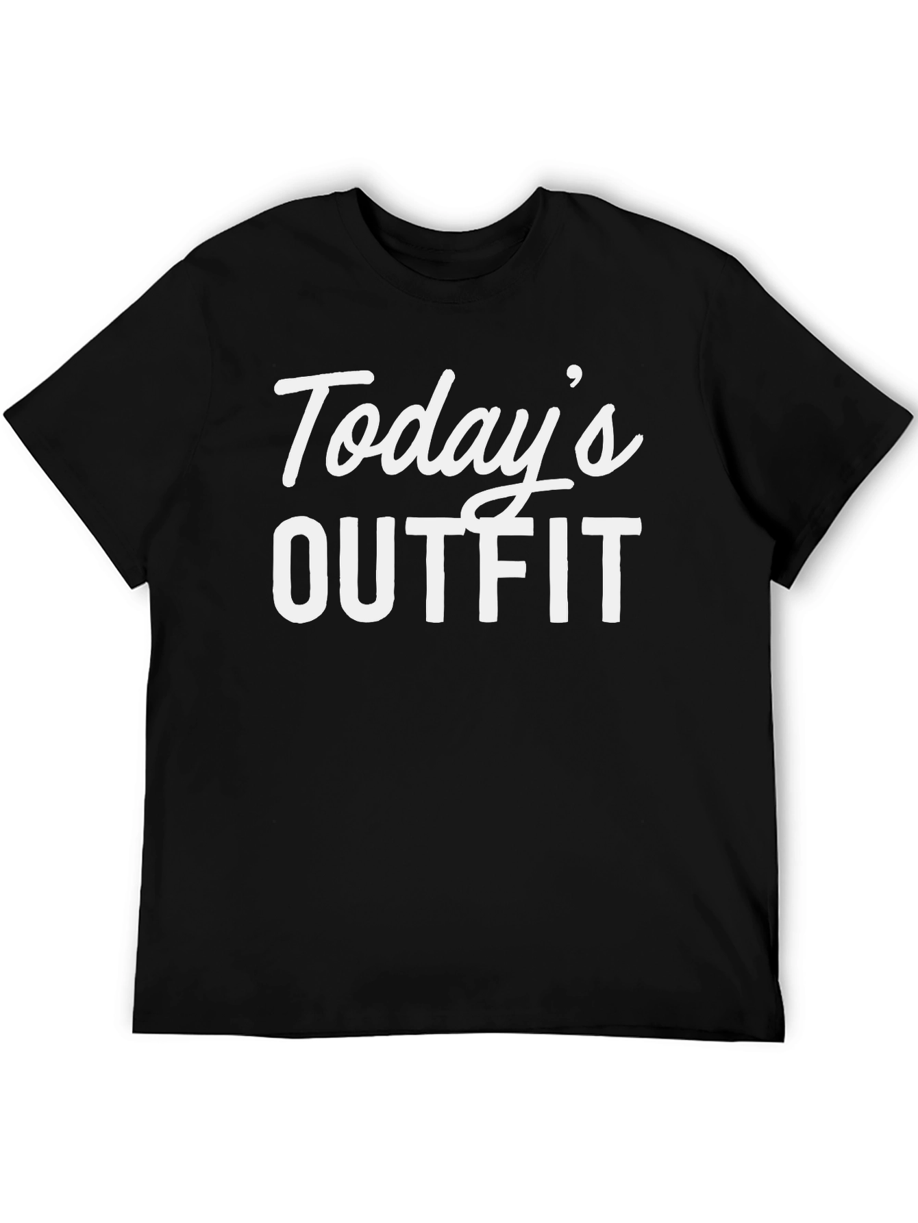 Todays Outfit Graphic Tee - Mens Black T-Shirt