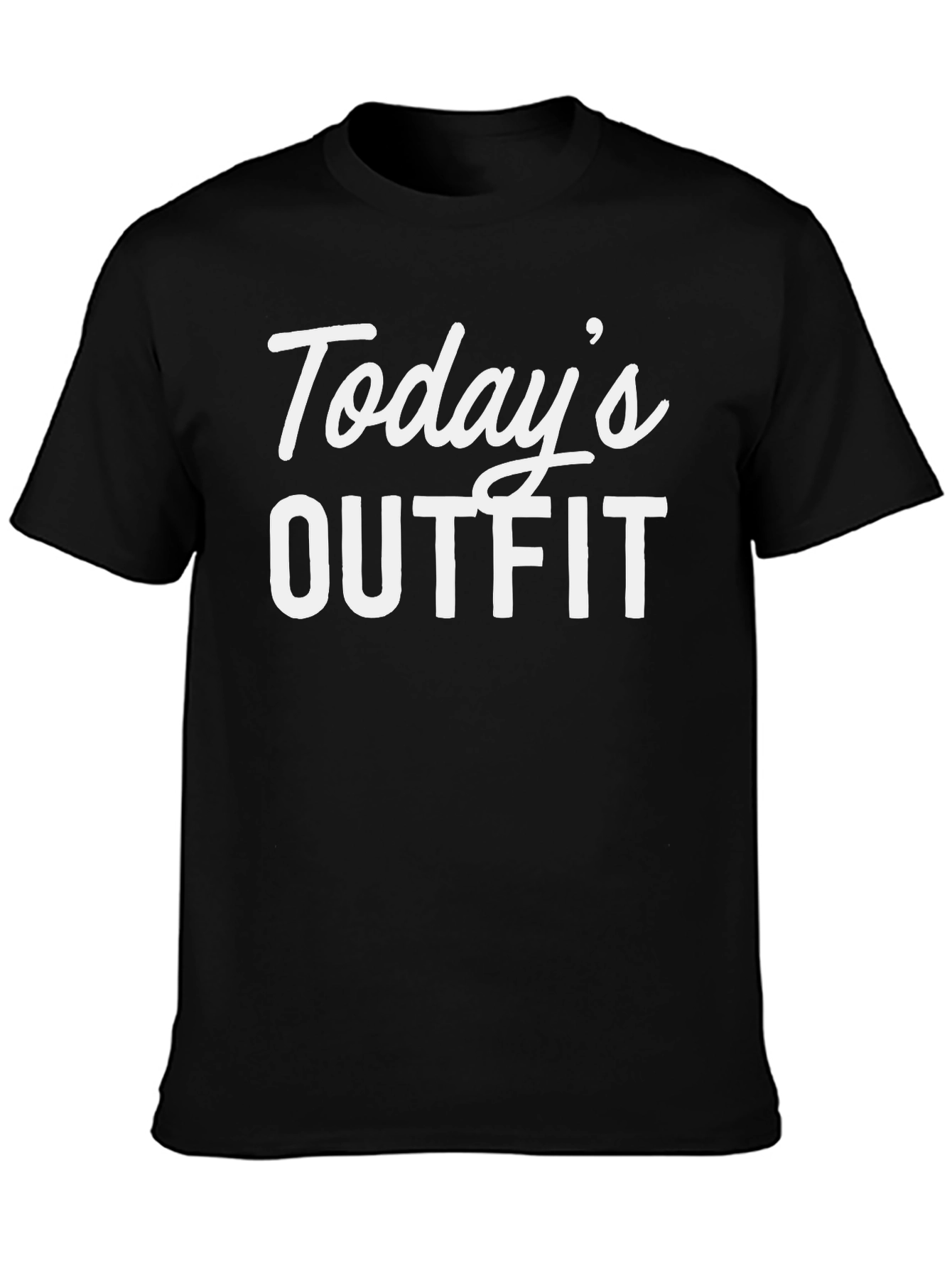 Todays Outfit Graphic Tee - Mens Black T-Shirt