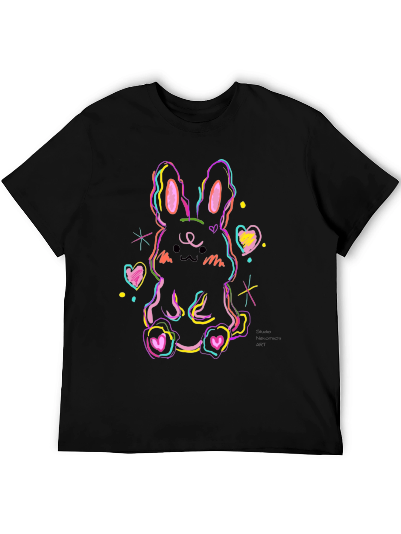 Neon Bunny Graphic Tee