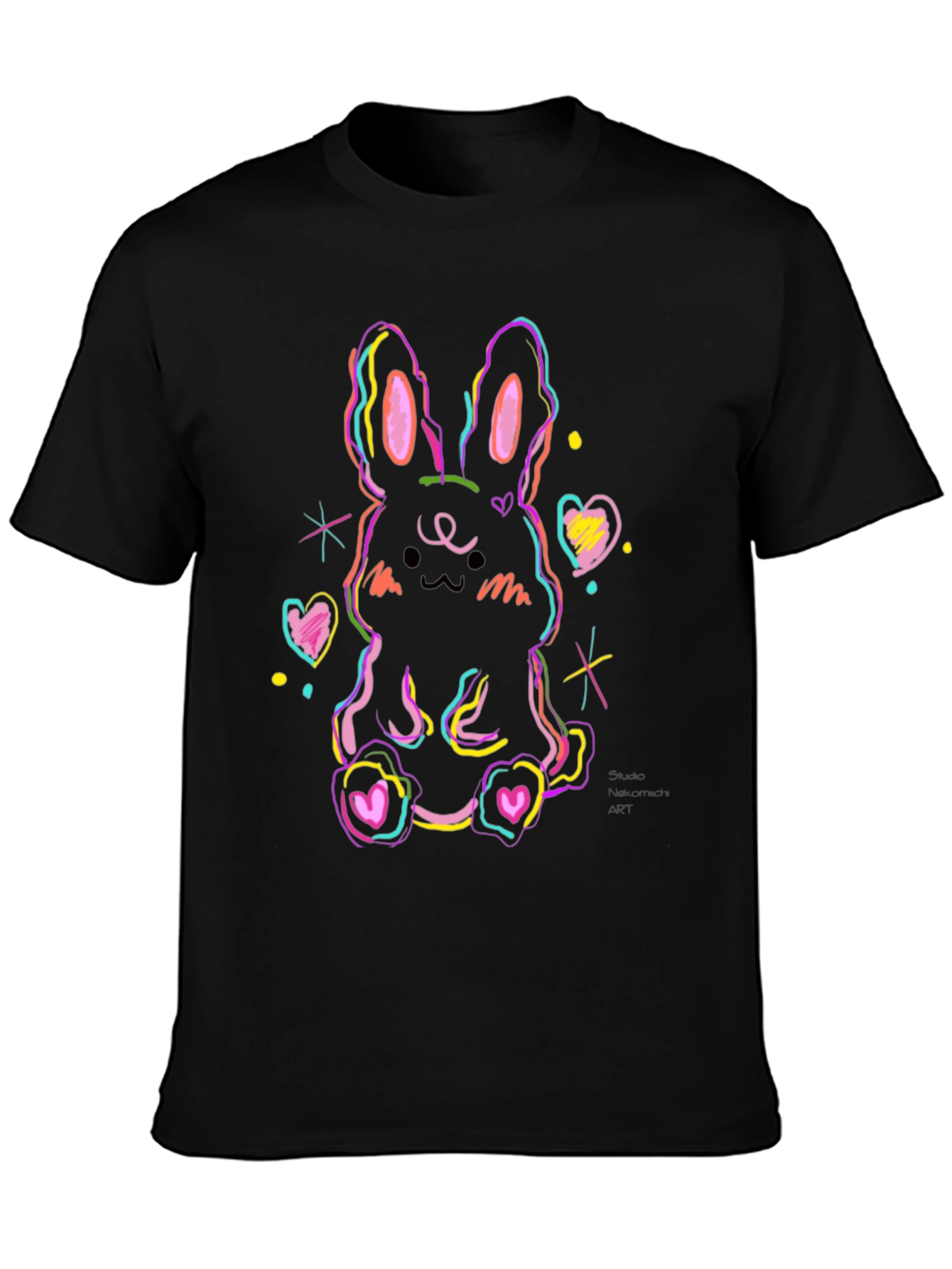 Neon Bunny Graphic Tee