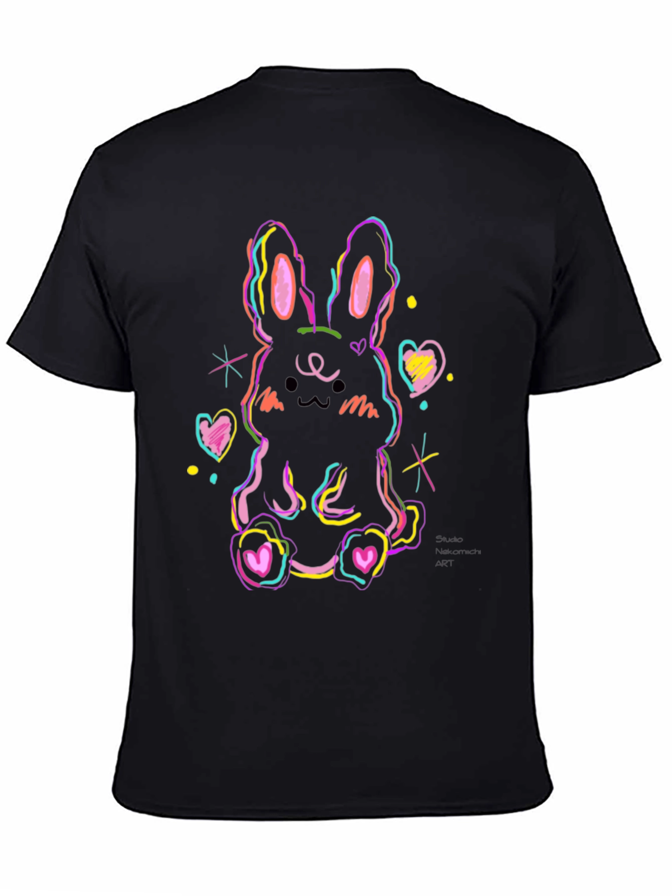Neon Bunny Graphic Tee