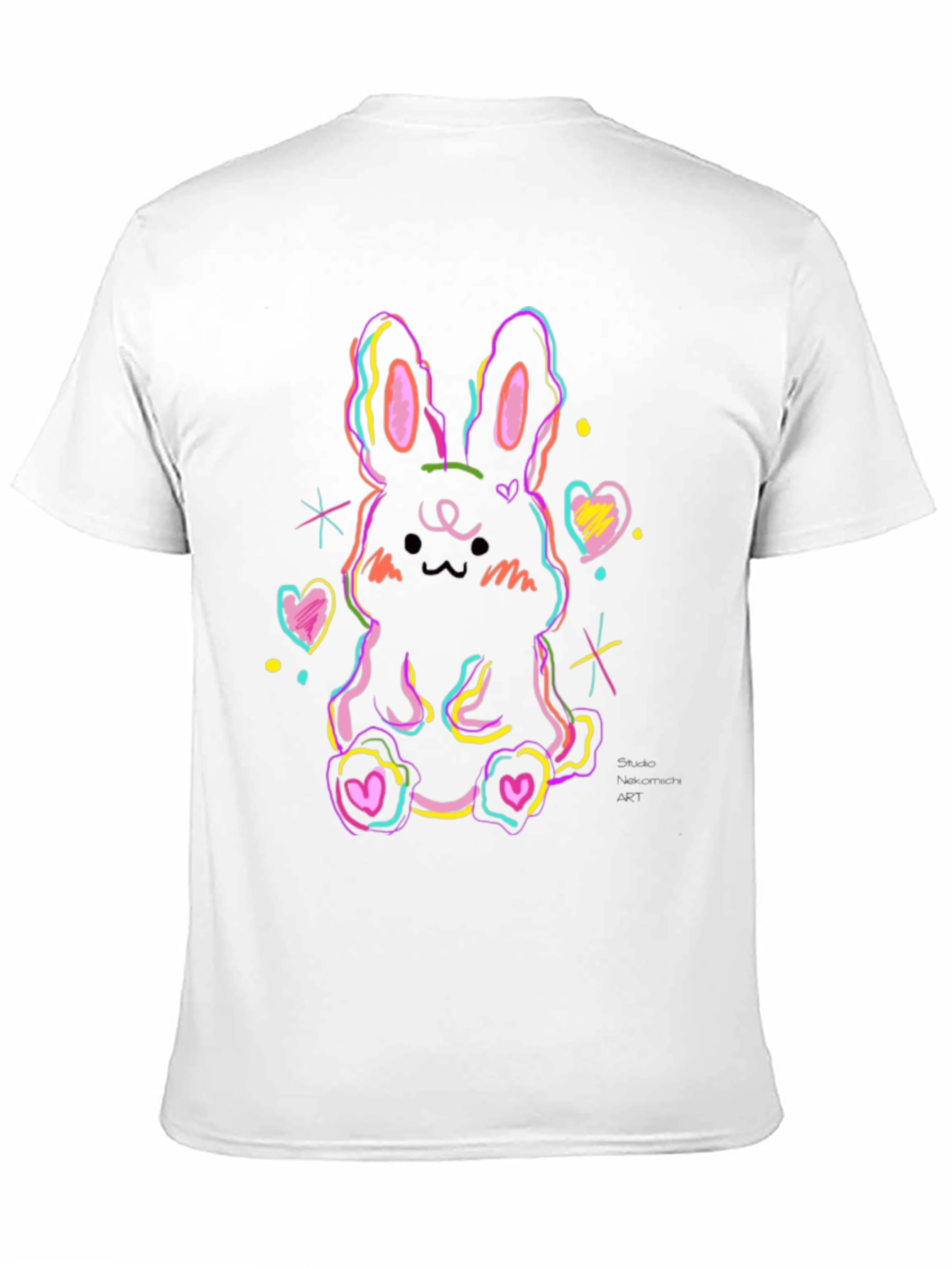 Neon Bunny Graphic Tee